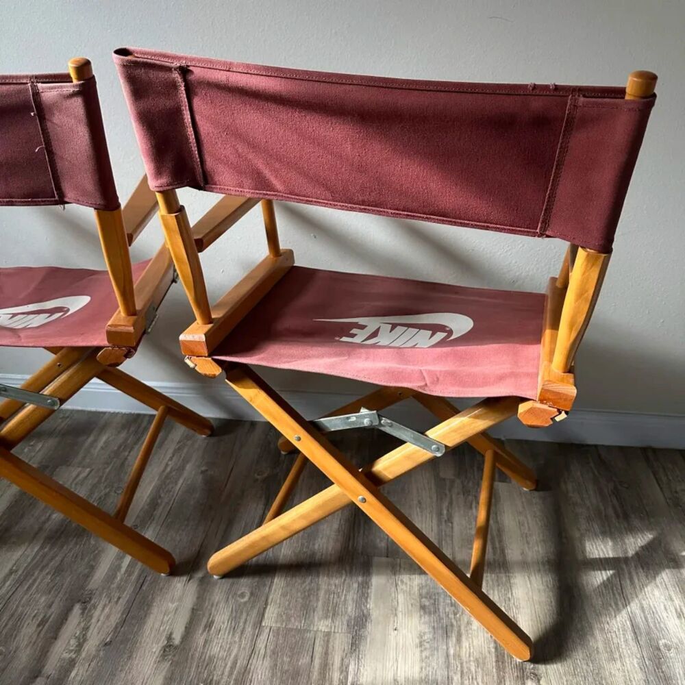 Vintage 80s Nike Promotional Directors Chair Set - Picture 5 of 6