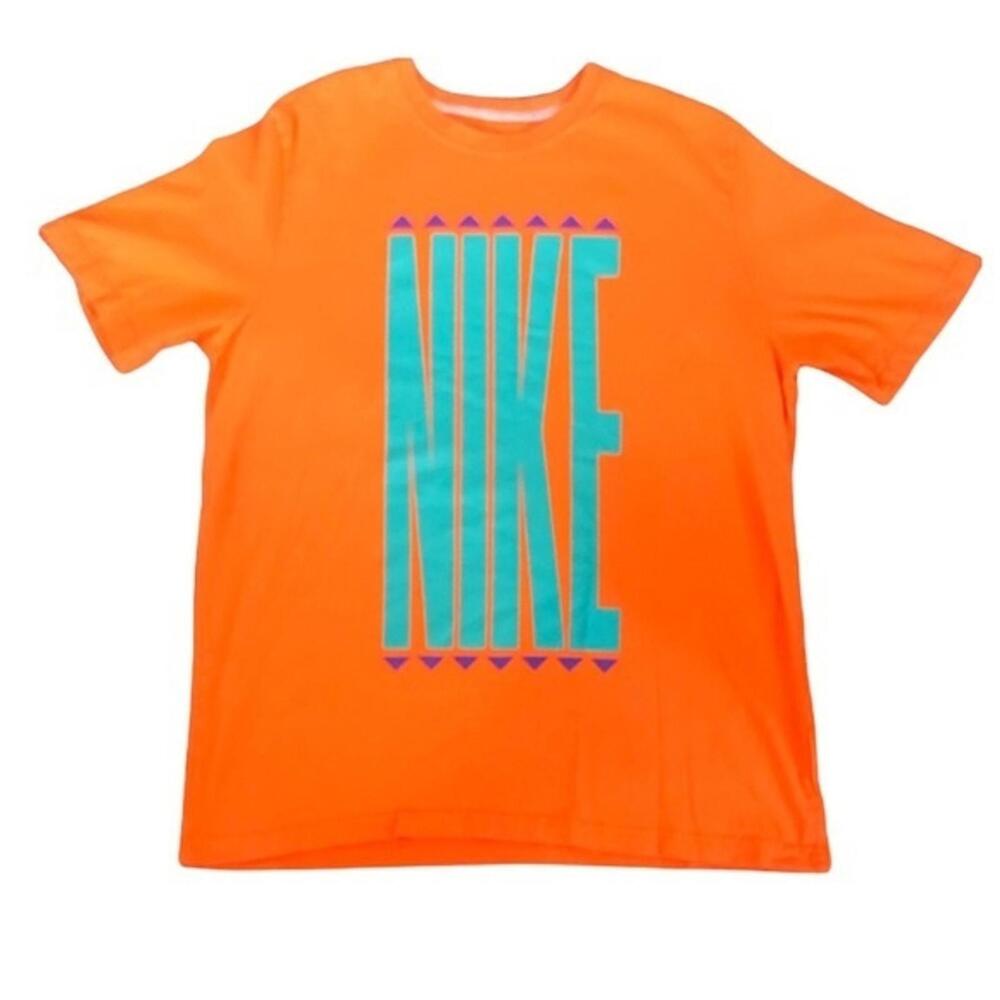 Men's Large Logo Nike Orange XL T Shirt - Picture 1 of 2