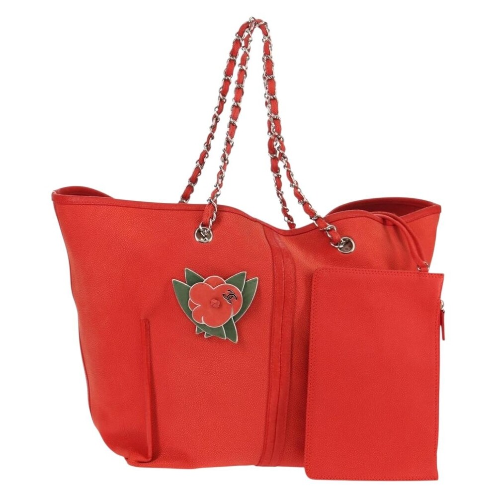 Chanel Chain Camelia Tote Bag
