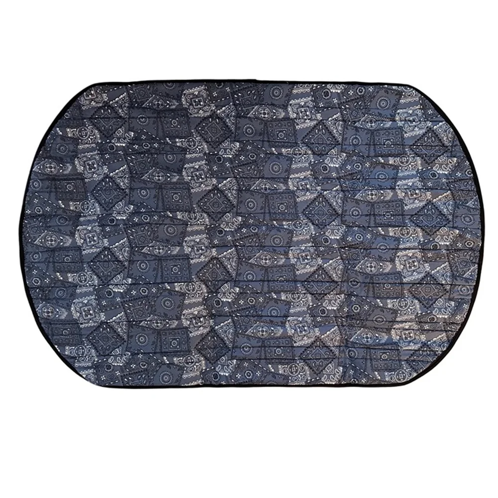 MiraCool Reusable Cooling Dog Mat, Large 26x36 Blue Bandana Pattern - Picture 1 of 6