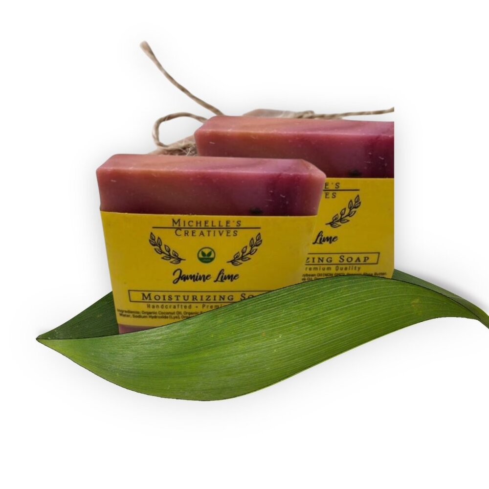Jasmine Lime Handmade Bar Soap - Picture 1 of 3
