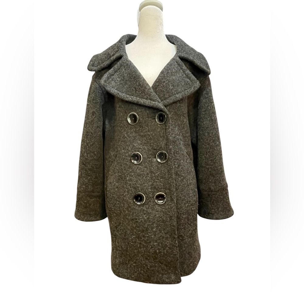 Zara Women's Charcoal Wool Peacoat