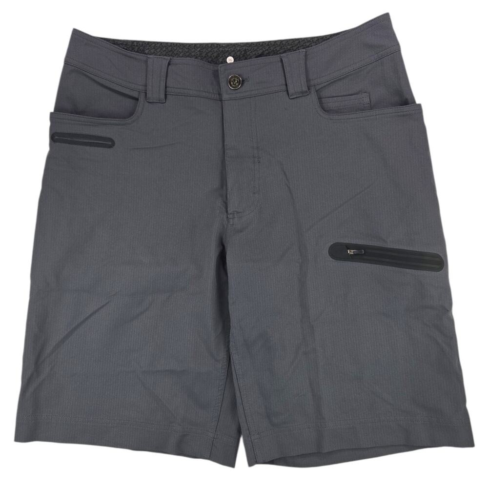 Lululemon | Grey Pinstripe Cadence Commute Shorts | Size 36