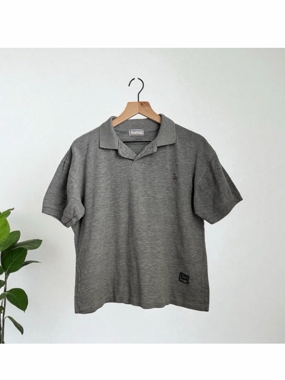 Versace Gray Polo Shirt