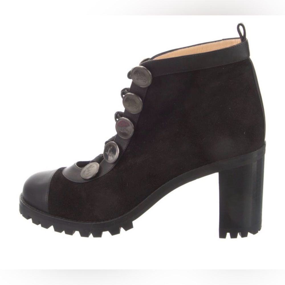 Christian Louboutin black ankle Alphabouton ankle boots - Picture 5 of 16