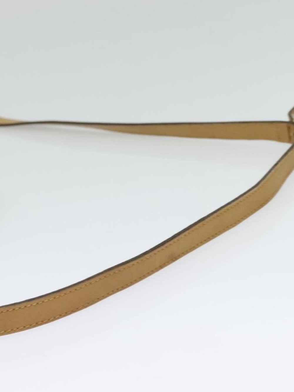 Authentic CELINE Macadam Canvas Shoulder Bag Beige Gold - Picture 14 of 16