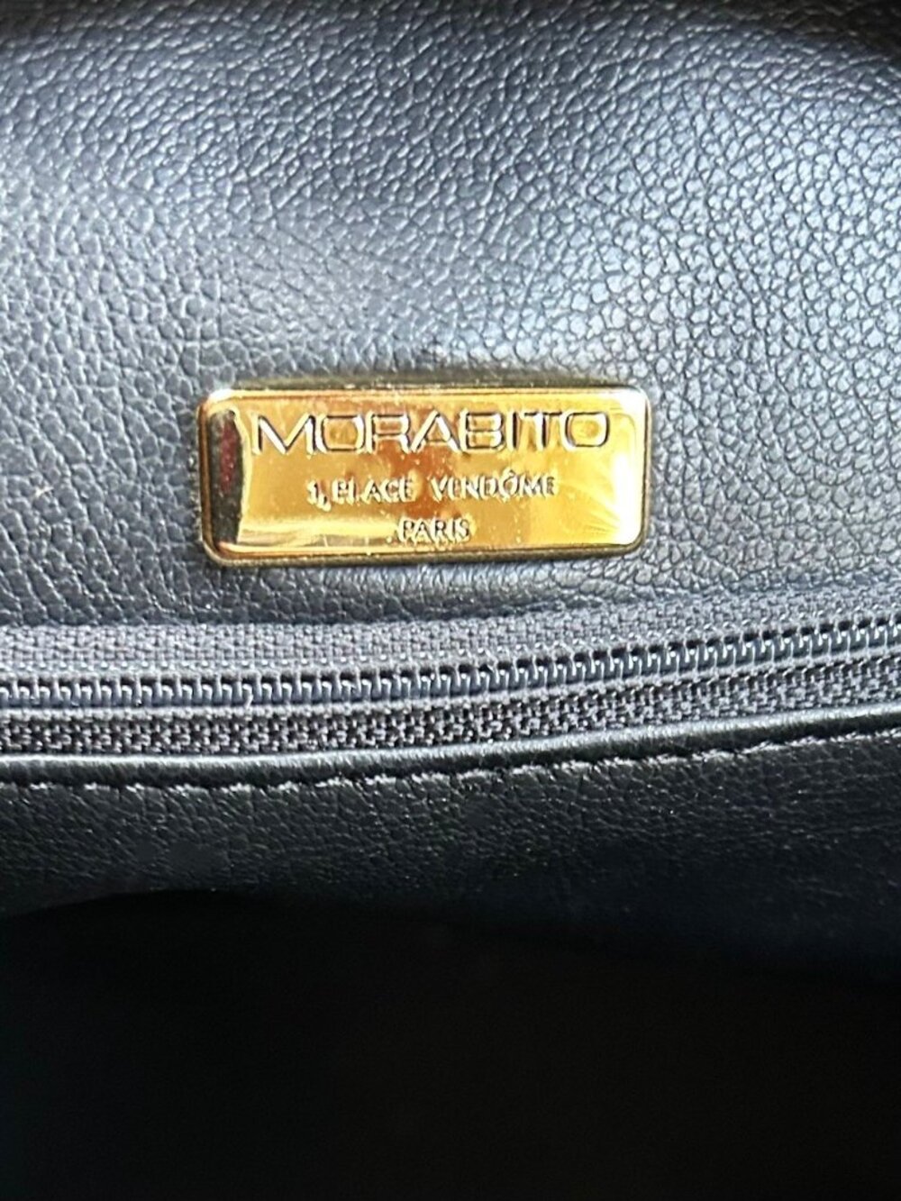 MORABITO Leather Tote Bag Black, Camel Tan - Picture 10 of 15
