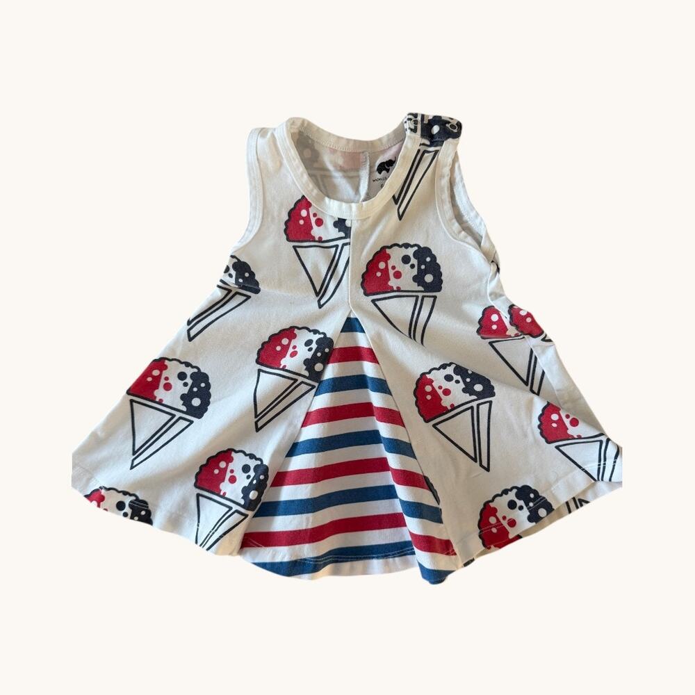 Monica + Andy Snow Cone Print Swing Dress Baby 6-12M