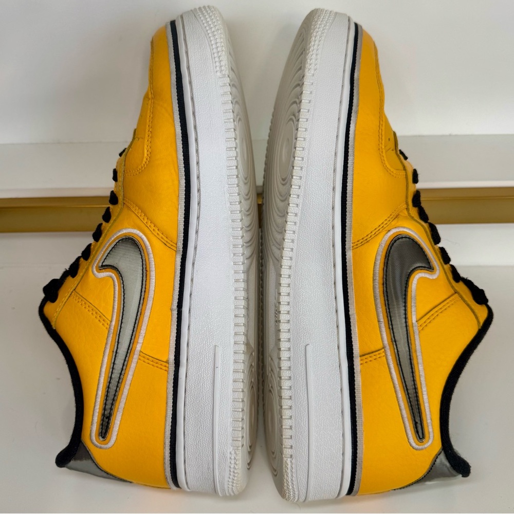 Nike Air Force 1 Low NBA Yellow Leather BV1168-700 Men’s Size 11 Preowned - Picture 7 of 16