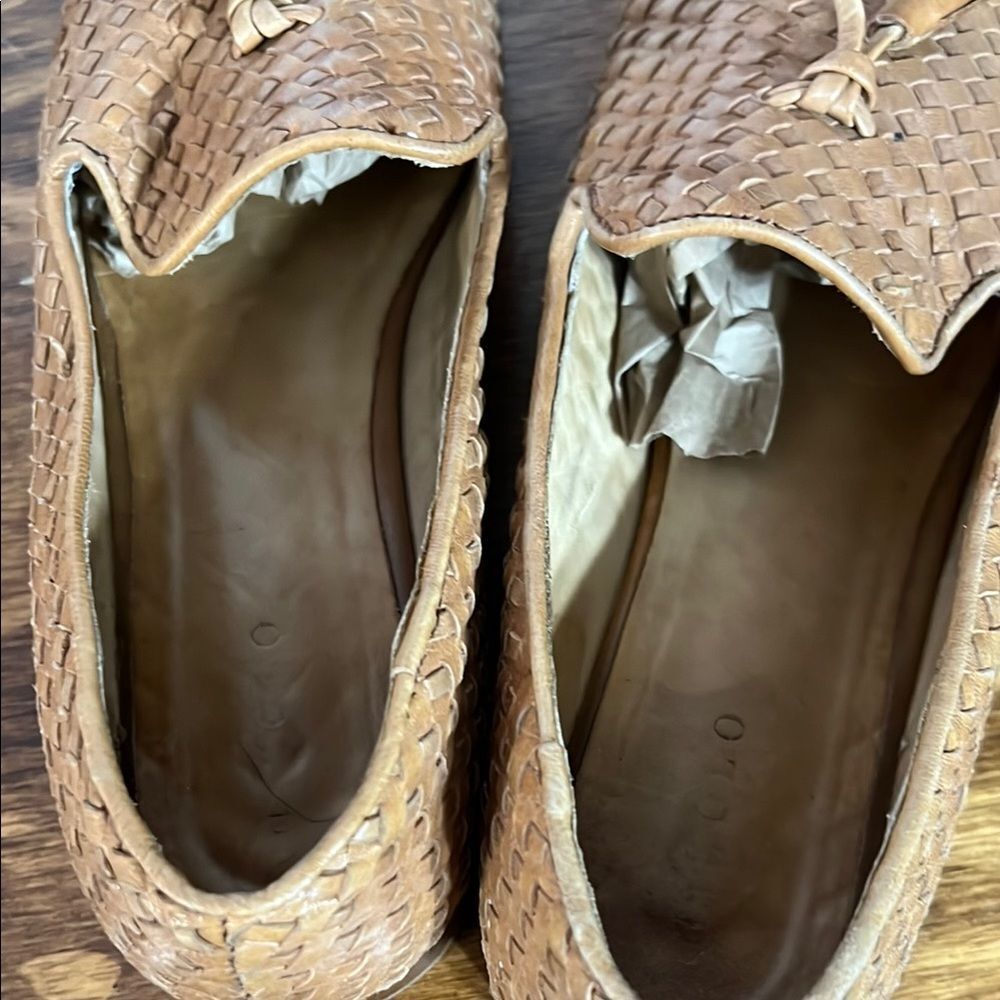 Nisolo Tan Woven Leather Loafers - Picture 4 of 10