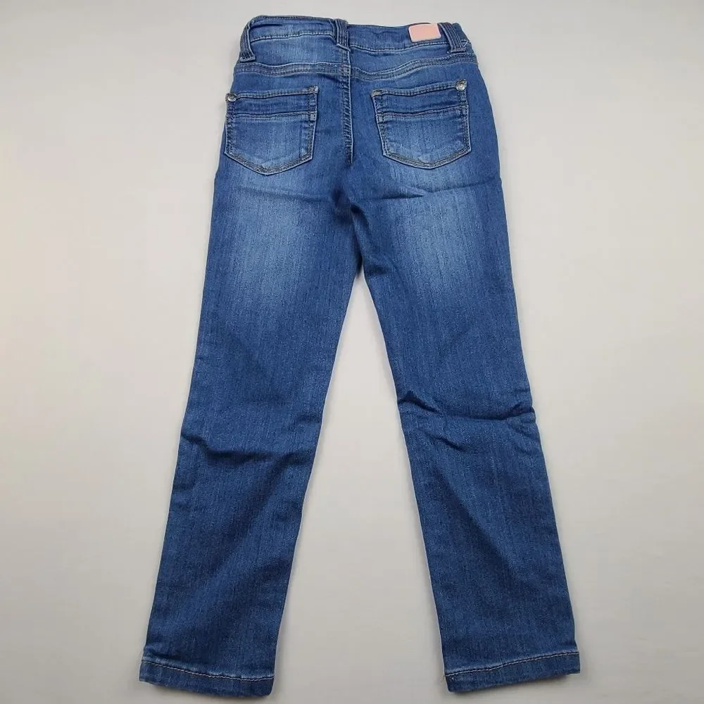 Celebrity Pink Little Girls Adjustable Waist Denim Jean Size 4 - Picture 3 of 6