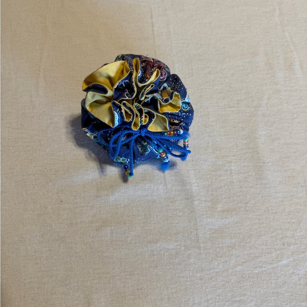 Multicolor Fabric Scrunchie often used for Jewelry‎ or Dice