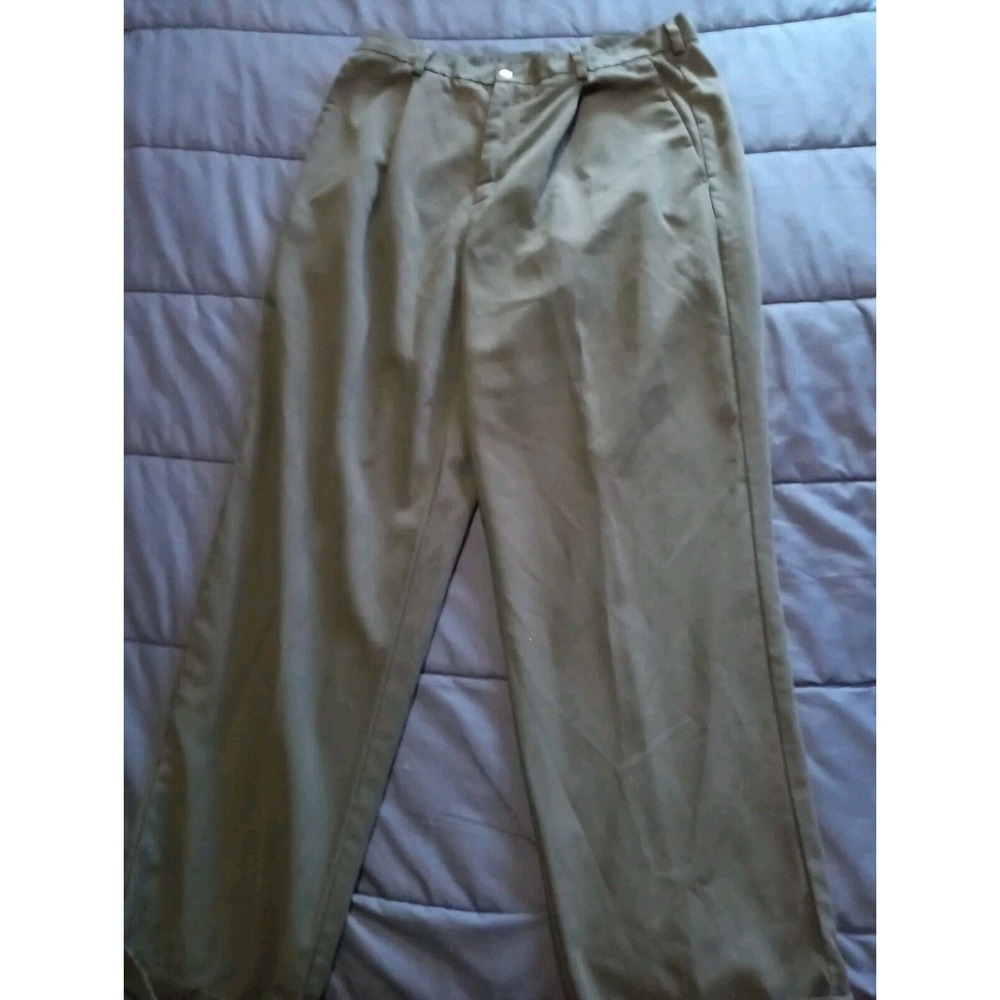 NIKE Flex‎ Dri Fit Golf Pants Men's Size 34x32 Black Flat Front Lightweight 10M