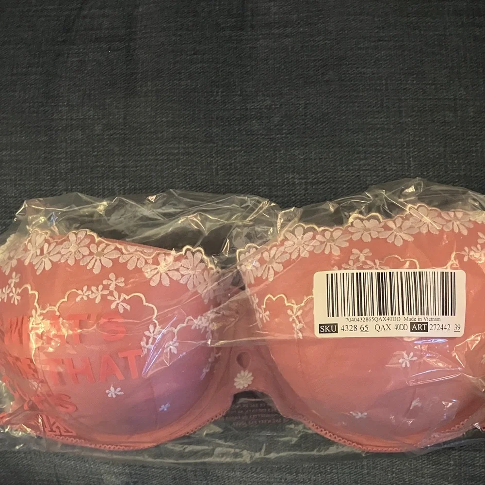 🎀VS Pink Wink daisies push up balconette bra sz 40DD NWT - Picture 5 of 9