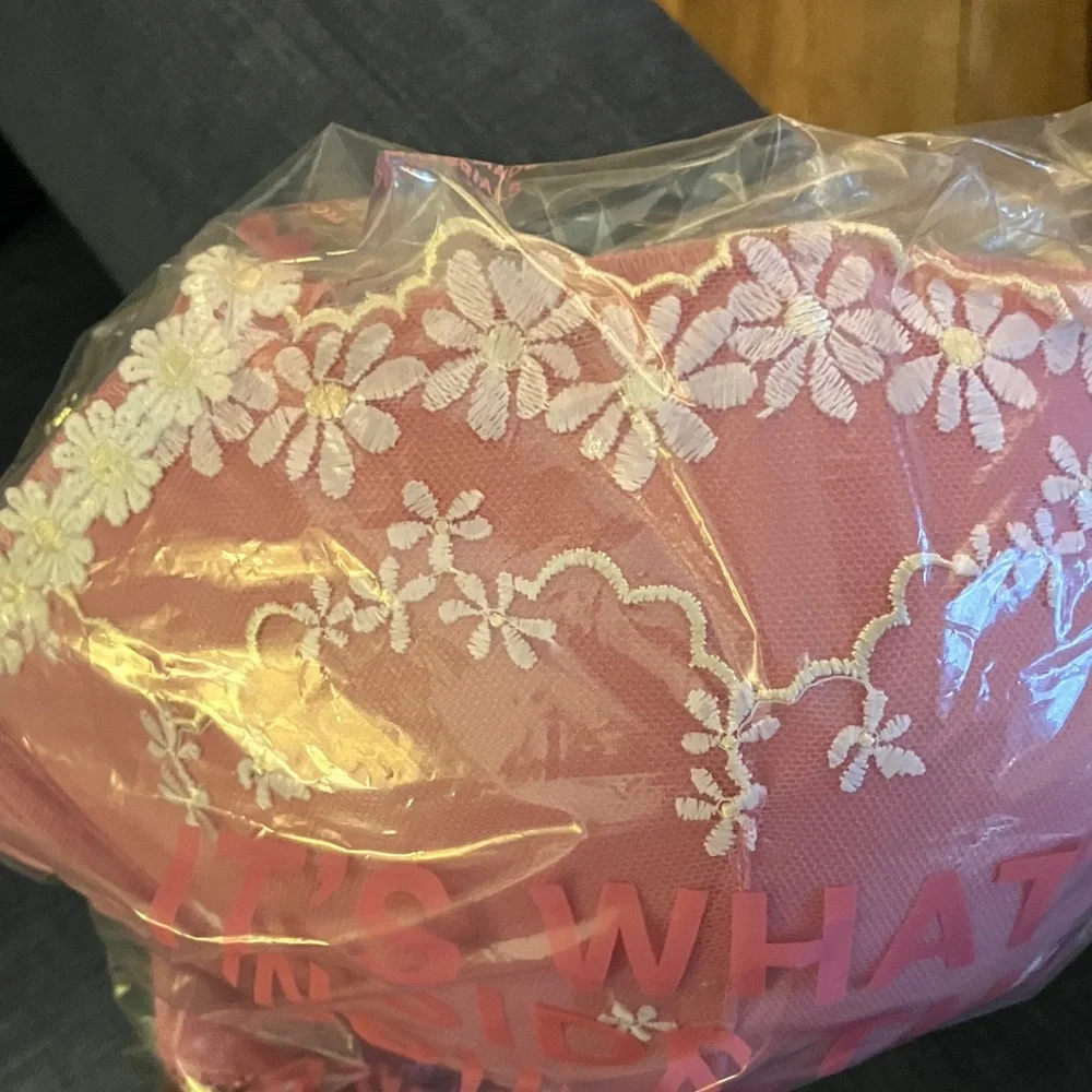 🎀VS Pink Wink daisies push up balconette bra sz 40DD NWT - Picture 6 of 9