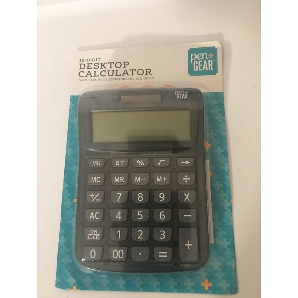 New Pen + Gear 12 Digit Desktop Calculator with Large‎ Display - Dual Powered - Picture 3 of 4