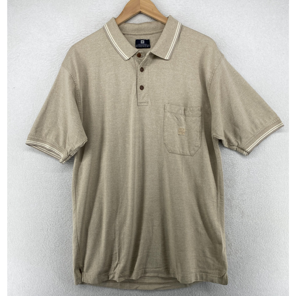 Givenchy Beige Polo Shirt with Chest Pocket - Picture 2 of 13