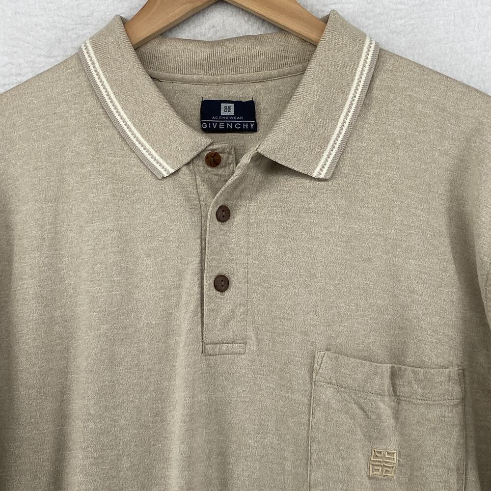Givenchy Beige Polo Shirt with Chest Pocket - Picture 5 of 13