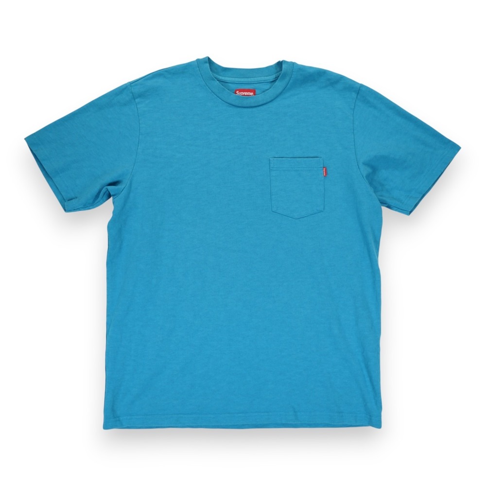 Supreme‎ Men's Short Sleeve Pocket Tee Dusty Blue Large