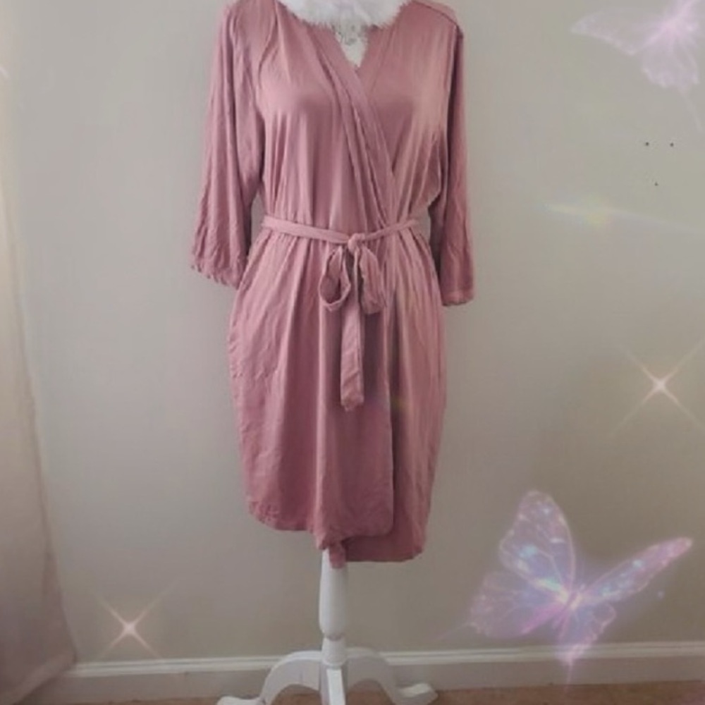 💎BUNDLE 4/$10💎 Mauve Women's Robe *FLAWS - Picture 2 of 15