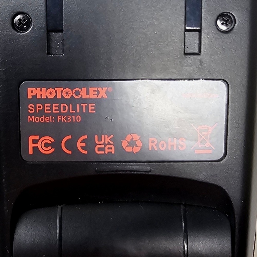Photolex Speedlite FK310 Manual Camera Flash with LCD Display Black - Picture 4 of 8