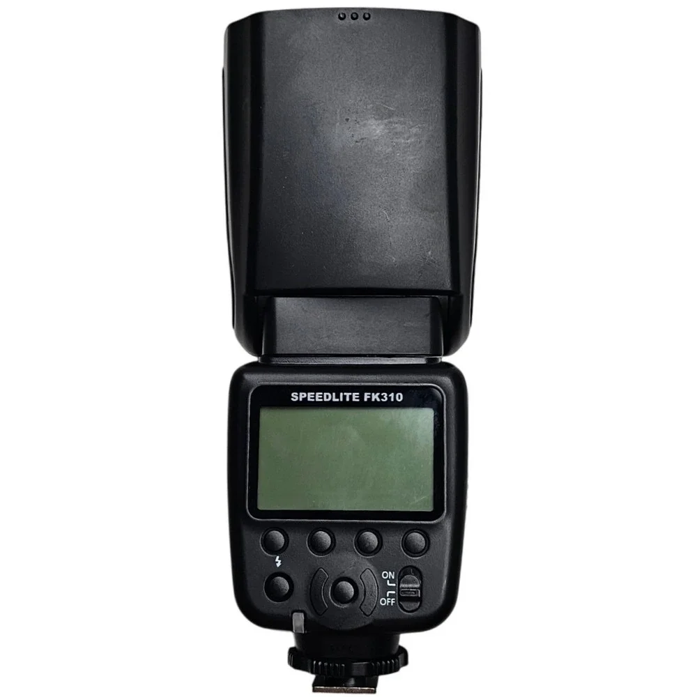Photolex Speedlite FK310 Manual Camera Flash with LCD Display Black - Picture 1 of 8