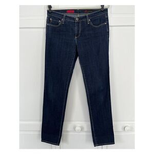 AG Adriano Goldschmied Stilt Cigarette Roll Up Leg Womens Size 31R Dark Denim