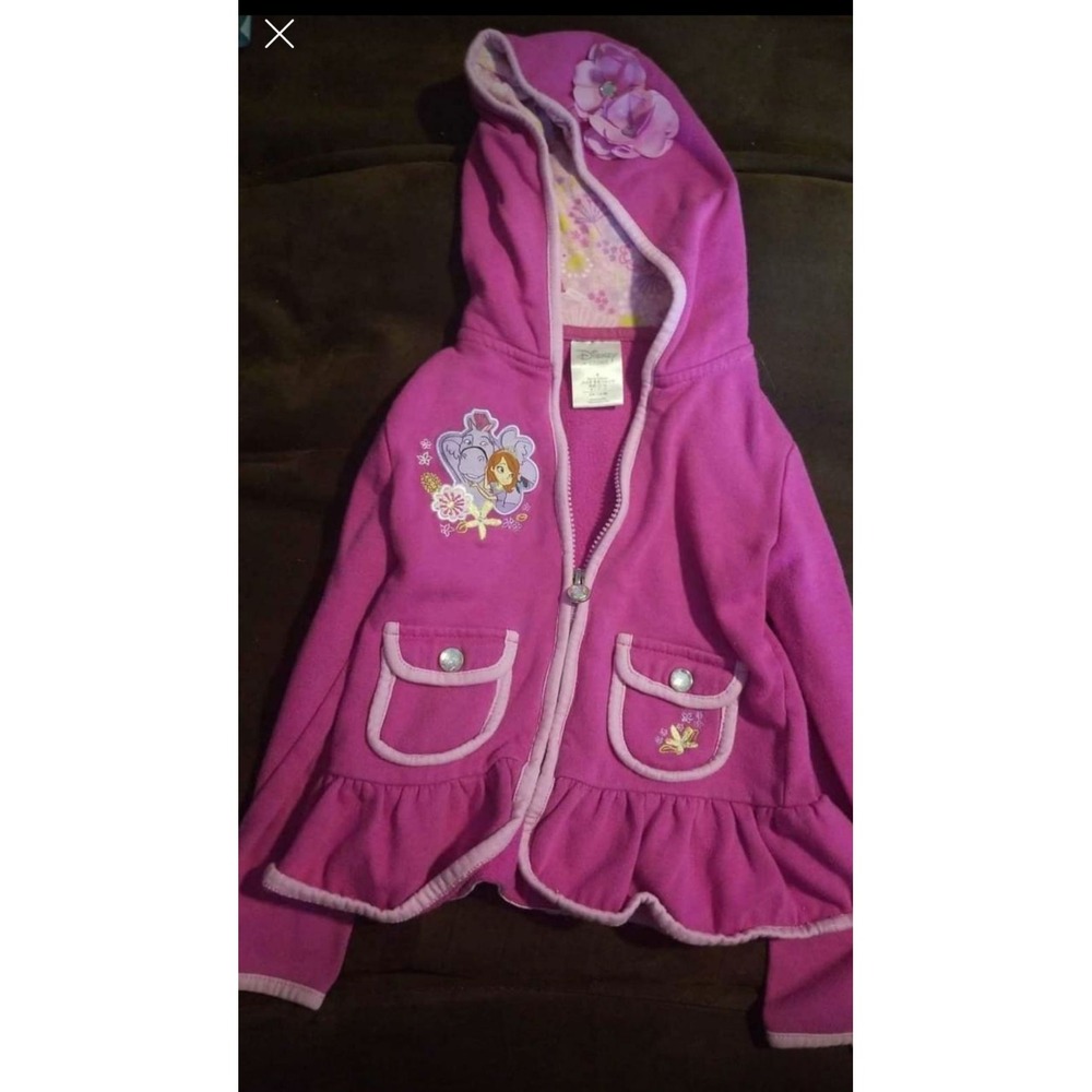 Disney‎ store sofia the first hoodie sweatshirt size 4