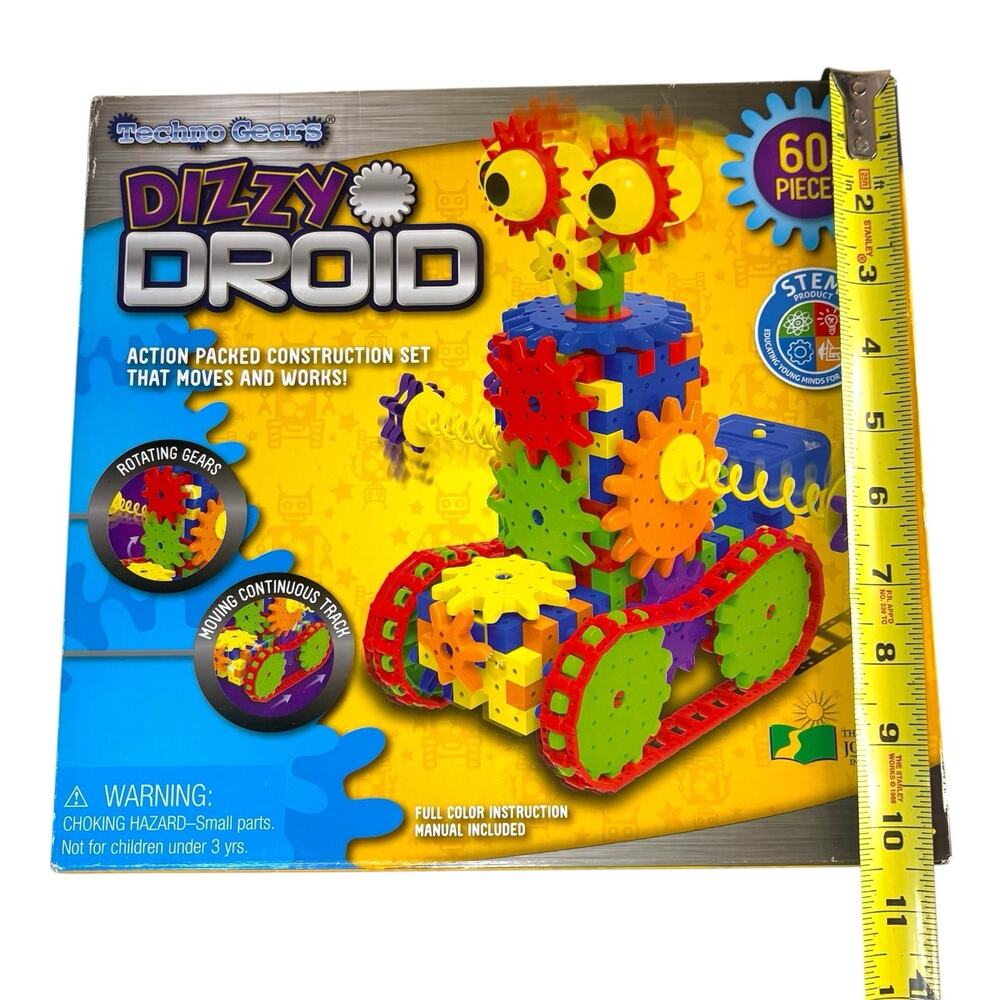 SEALED Techno Gears Dizzy Droid Construction Set NOS Building STEM Toys 83 Piece - Picture 3 of 12