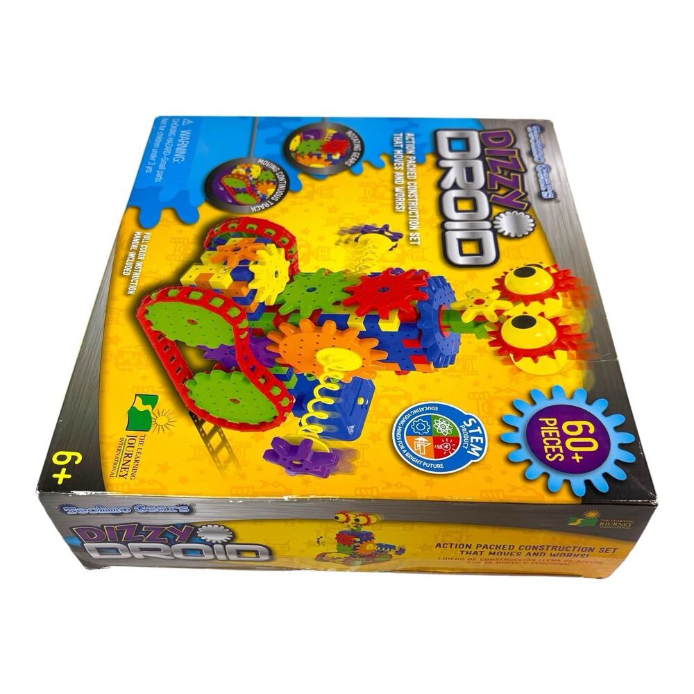 SEALED Techno Gears Dizzy Droid Construction Set NOS Building STEM Toys 83 Piece - Picture 10 of 12