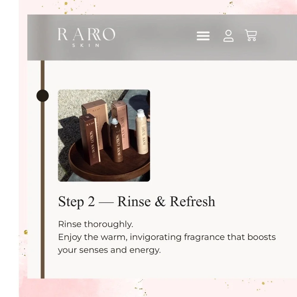 *NIB* Raro Skin Deeply Nourishing Collagen Body Wash & Body Lotion Set 250ml - Picture 5 of 5
