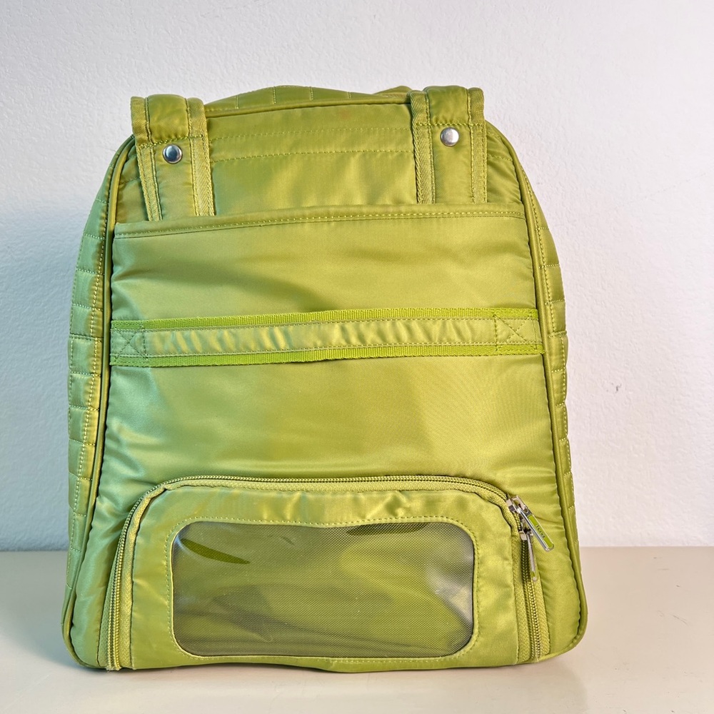 Lug Green Overnight Tote Shoulder Bag Zippered Pockets Travel Bag - Picture 5 of 10