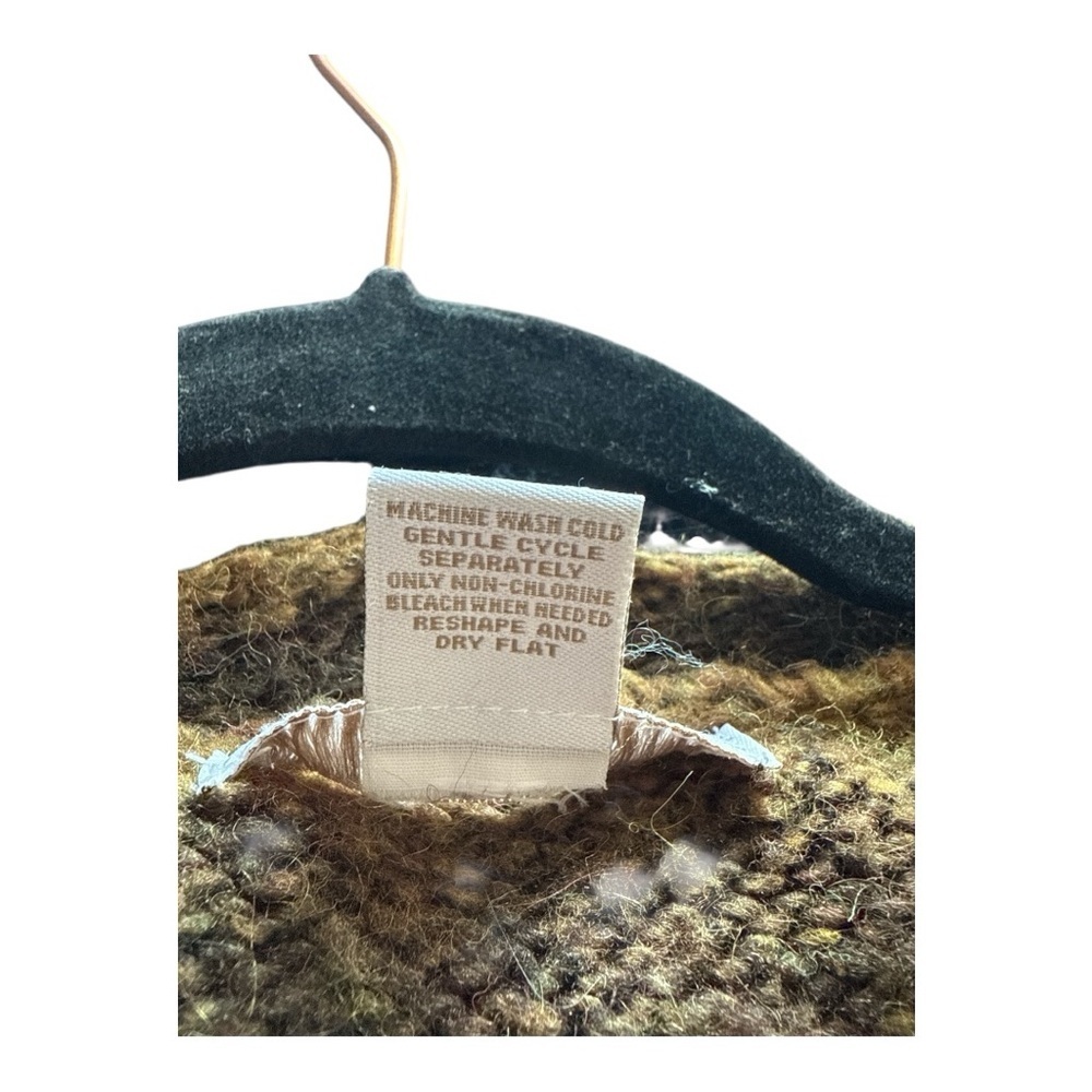 Striped Brown Cardigan Sweater - Picture 4 of 5