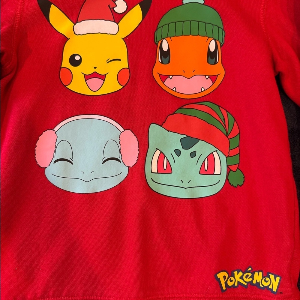 H&M Red Pokémon Long Sleeve sweatshirt size 6-8y - Picture 3 of 6