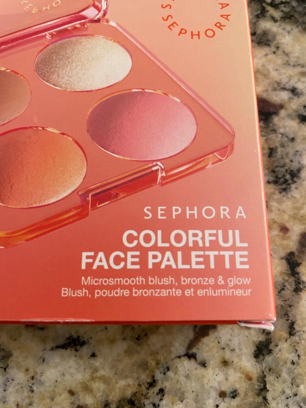 Sephora Colorful Face Palette - Coral, Pink & Champagne - Picture 2 of 8