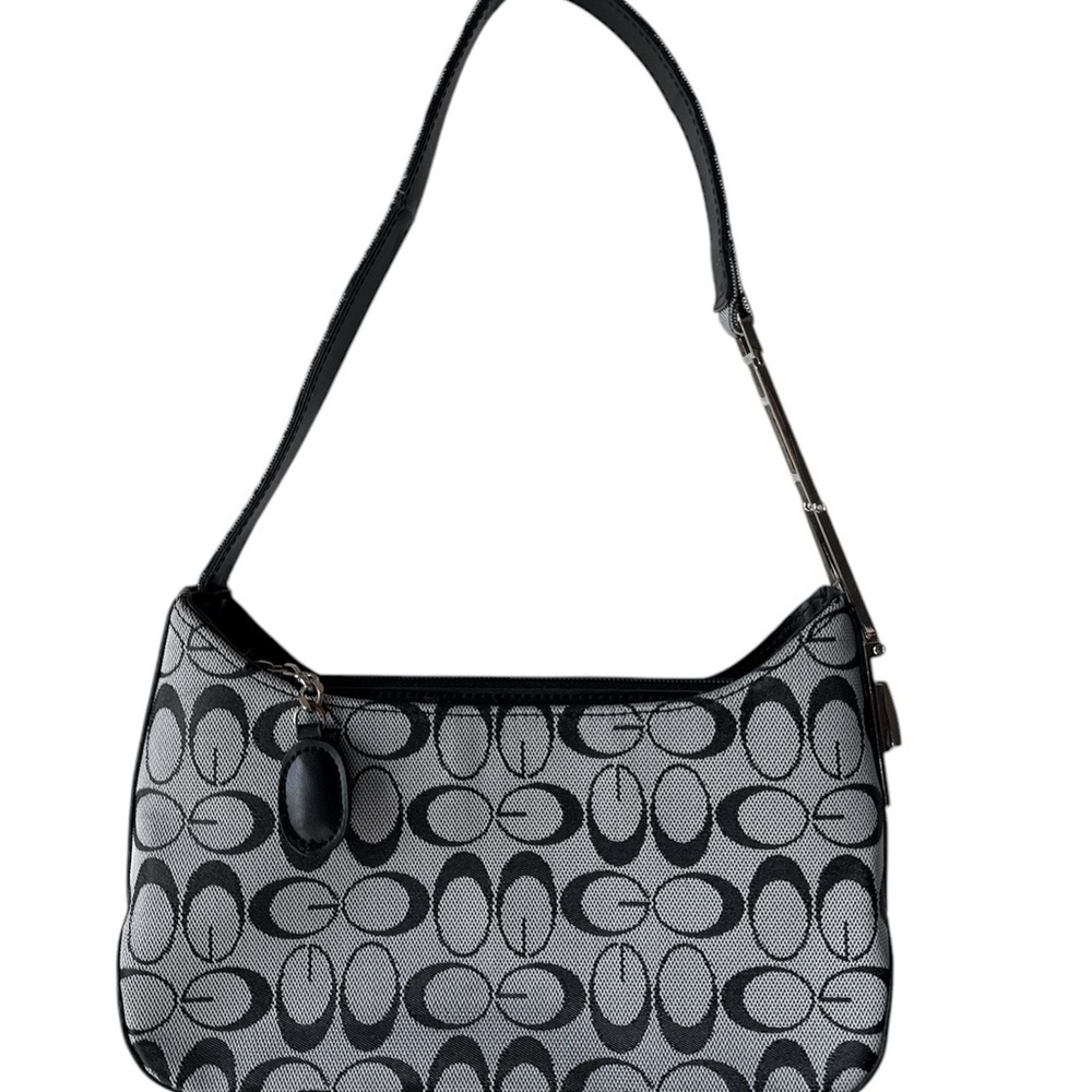 Stylish Black and Gray Shoulder Bag
