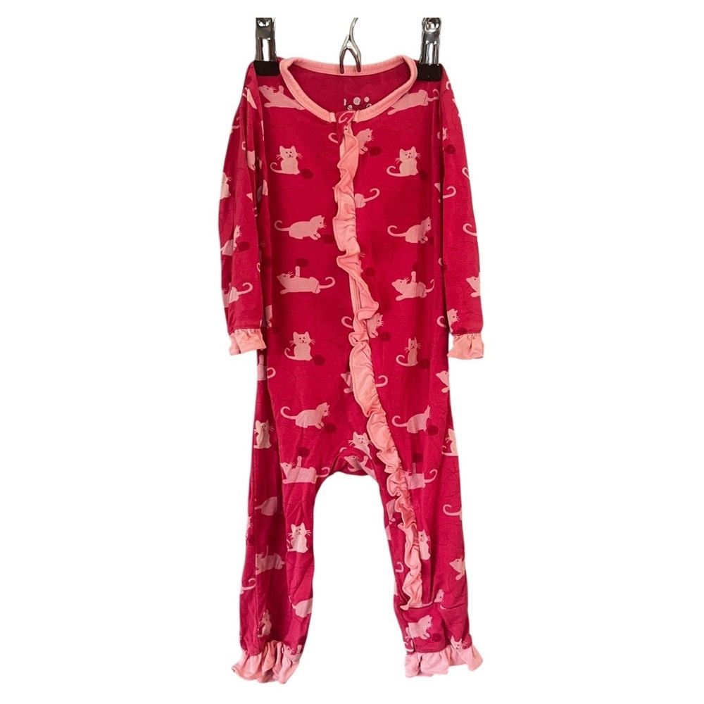 KicKee Pants Bamboo Kitty Cat Coverall 3-6m