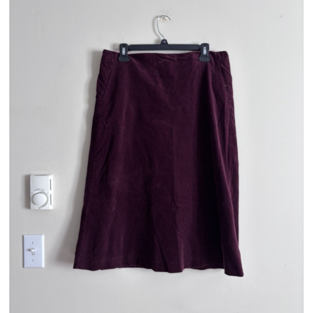 Boden Corduroy A Line Midi Skirt 10 Medium Purple Dark Academia Preppy