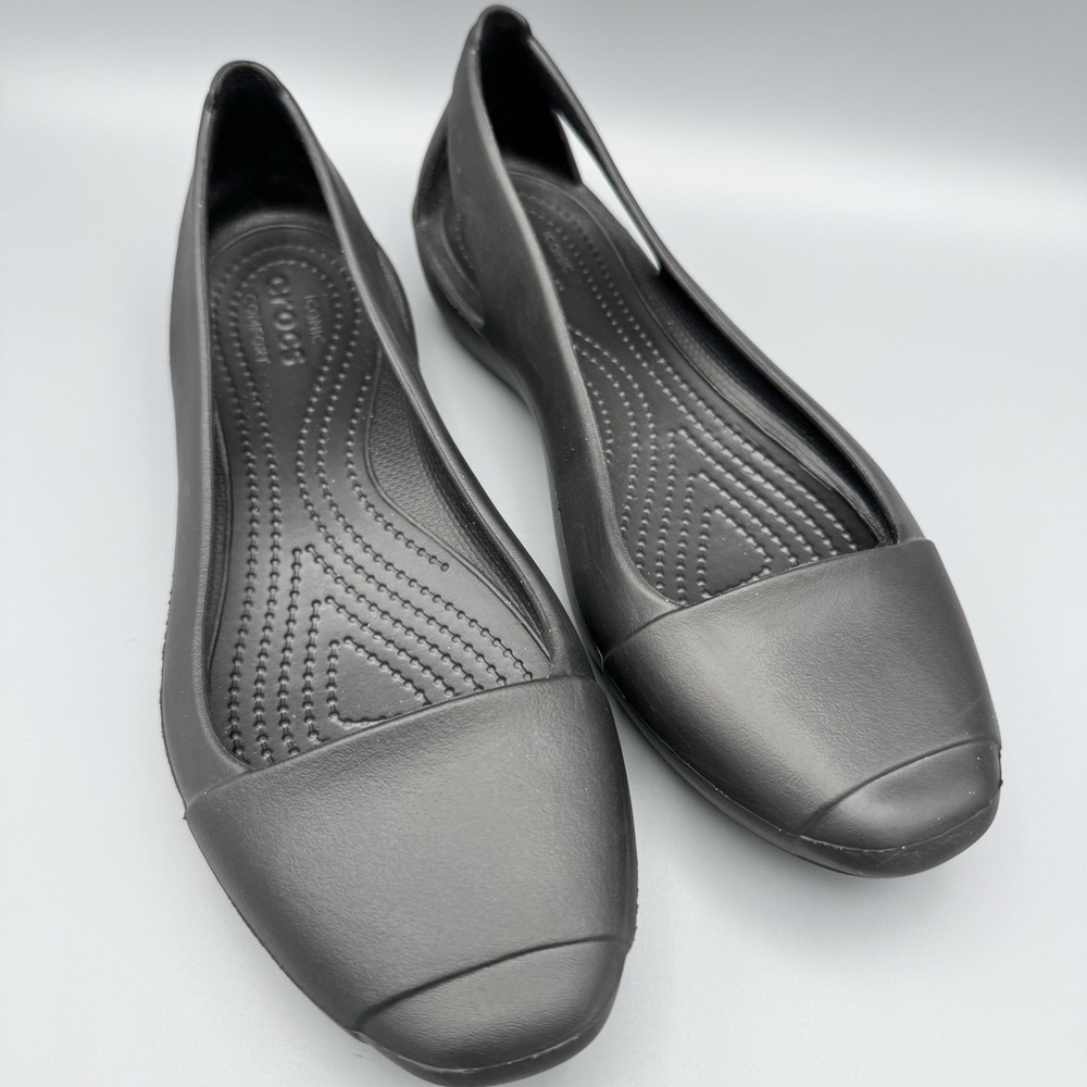 Crocs  Sienna Flat Low Top Rubber Shoes Womens Shoes Size 7‎