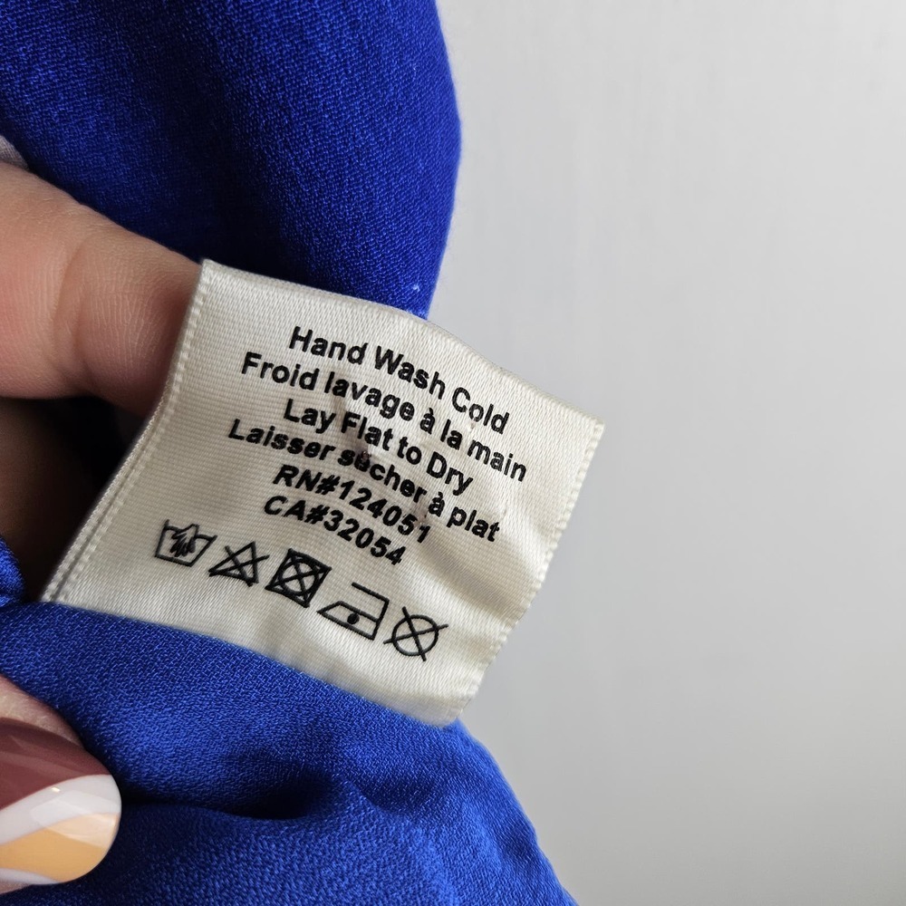 NEW Anthropologie Porridge Swan Getaway‎ Skirt XS Blue White A-Line NWT - Picture 12 of 13