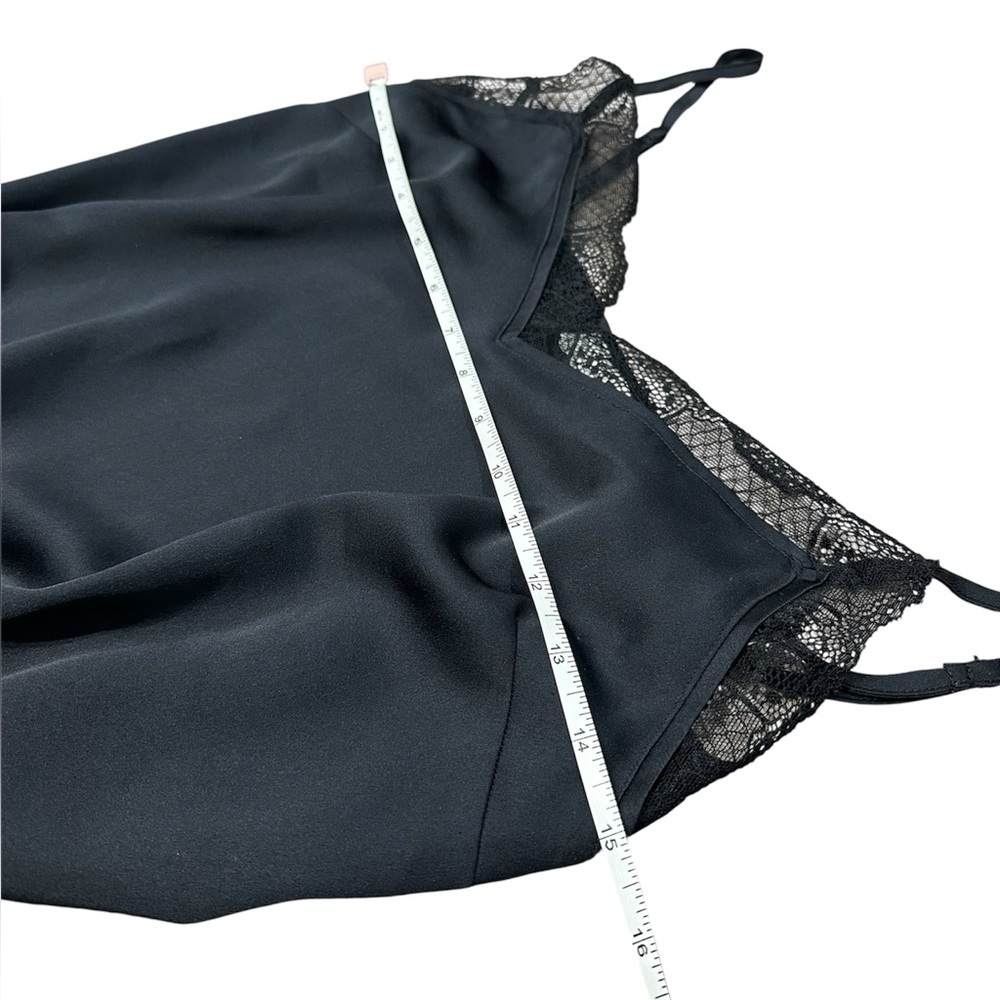 Abercrombie Black Satin Lace Bodysuit Cami | Size M - Picture 5 of 7