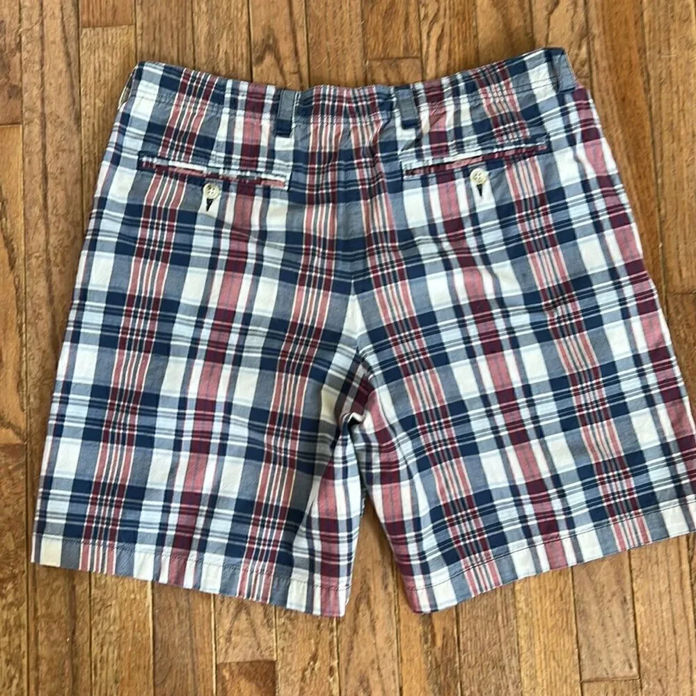 LL Bean Vintage Men’s plaid size 36 100% cotton golf shorts - Picture 9 of 12