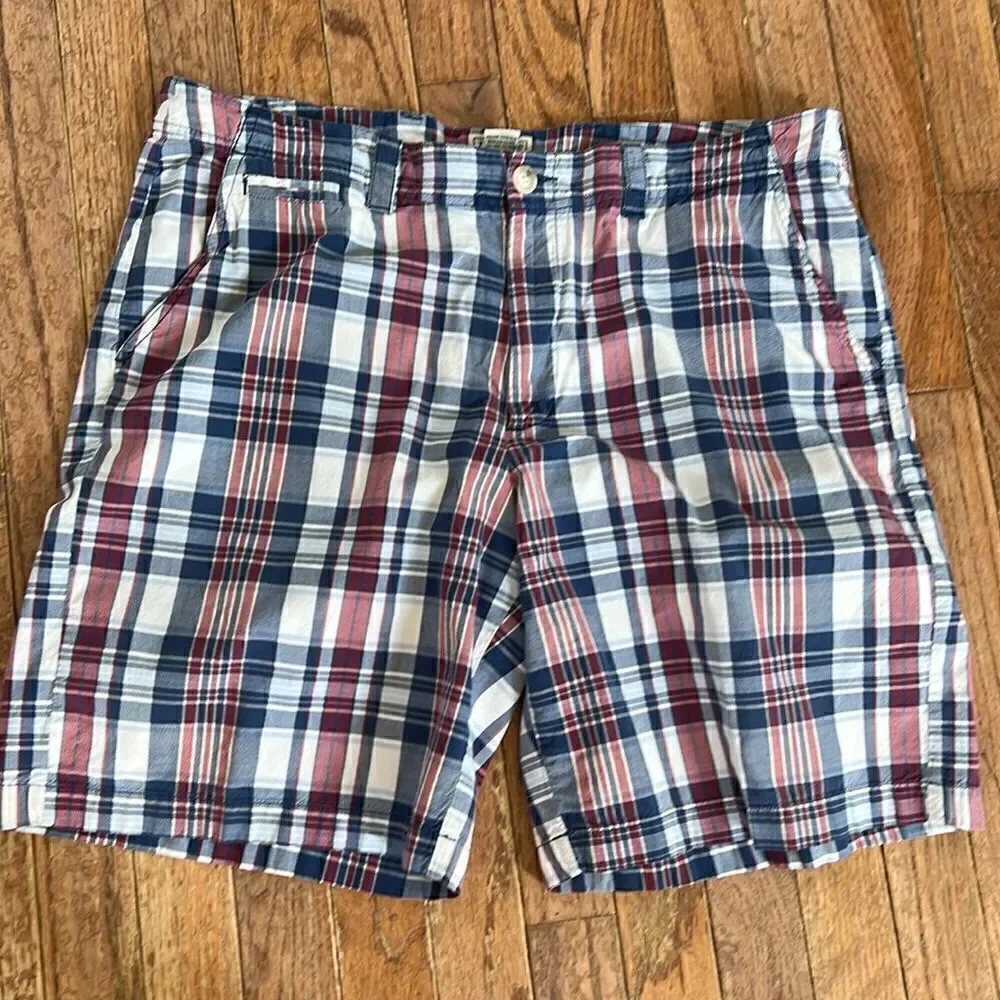 LL Bean Vintage Men’s plaid size 36 100% cotton golf shorts - Picture 5 of 12