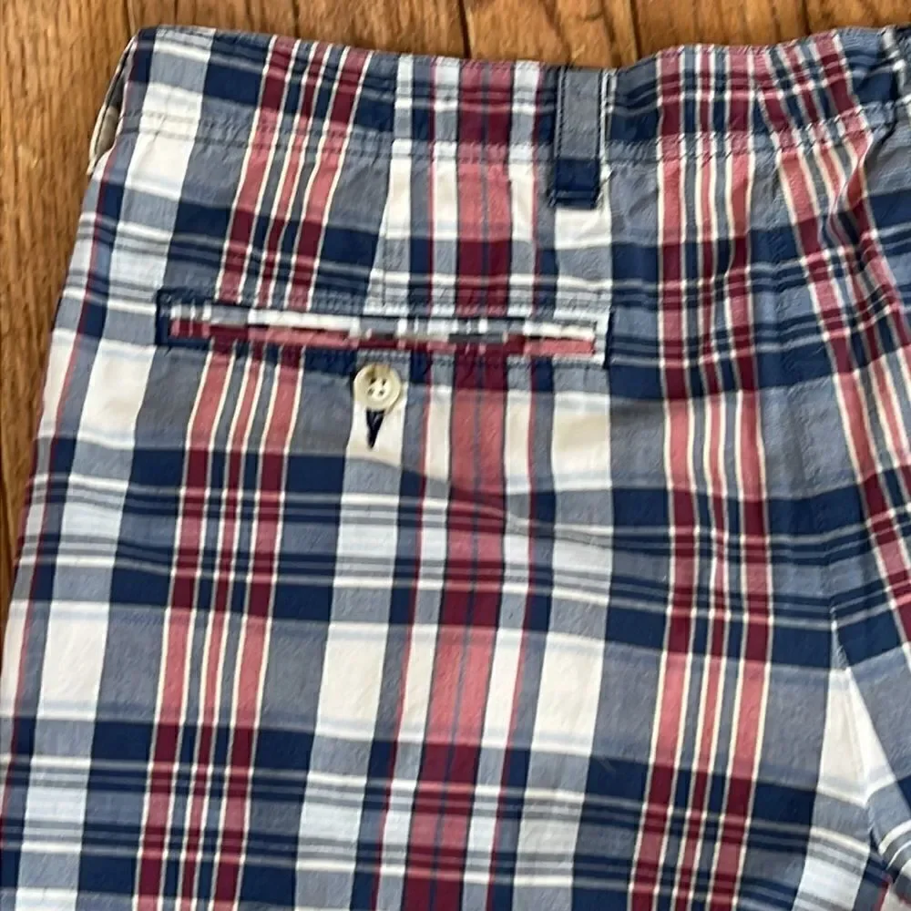 LL Bean Vintage Men’s plaid size 36 100% cotton golf shorts - Picture 10 of 12