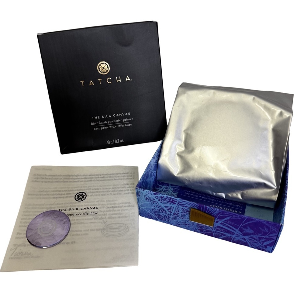 Tatcha The Silk Canvas Filter Finish Protective Primer 0.7 oz Blurs Primes NEW - Picture 5 of 8