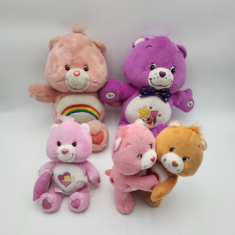 Vintage Care Bears Plush Lot Of 4 Surprise Bear  Baby‎ Hug bear READ DESCRIPTION