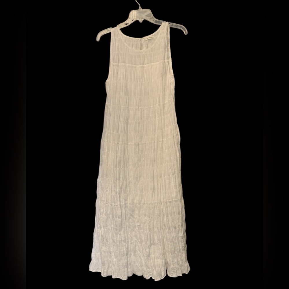 Like New Max Studio White Sleeveless Maxi Dress - Picture 2 of 6