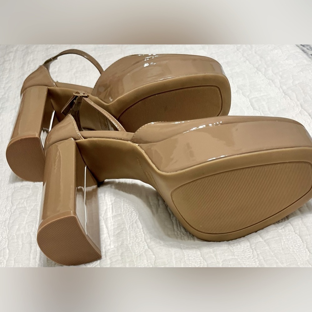NEW STEVE MADDEN- Madden Girl Platform Pump in Dark Nude - Picture 4 of 13