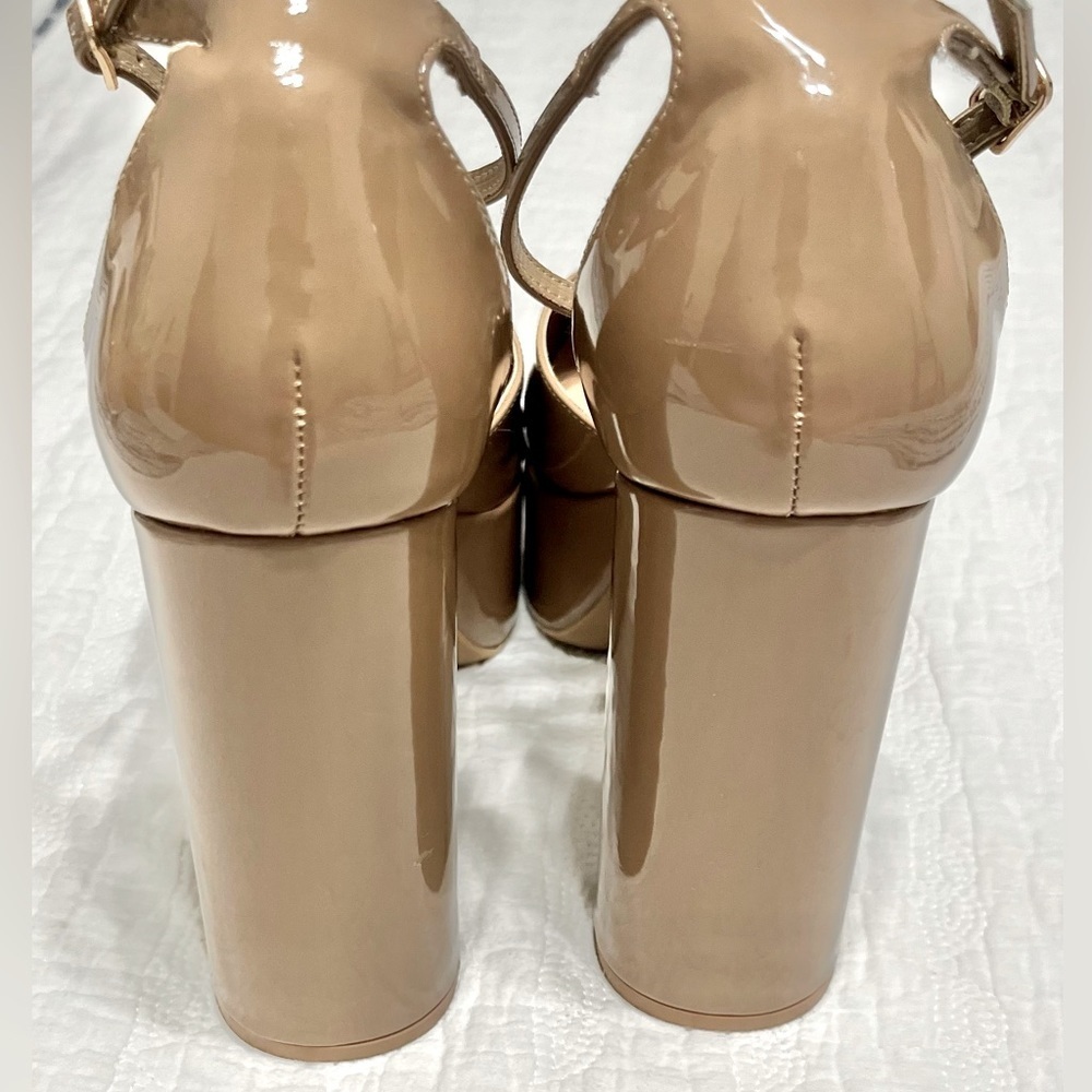 NEW STEVE MADDEN- Madden Girl Platform Pump in Dark Nude - Picture 6 of 13