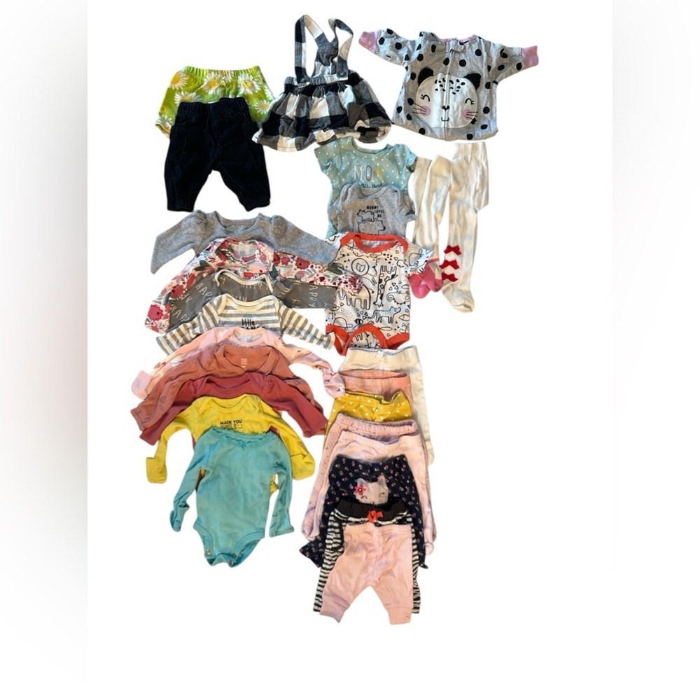 Carter's Infant Girls Winter Clothing Lot of 26 Size Newborn/0-3 Months